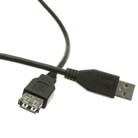 CABLE WHOLESALE Black USB 2.0 Extension Cable, Type A Male to Type A Female - 3 ft. 10U2-02103EBK